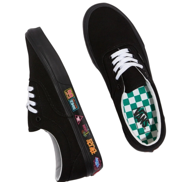 Vans Era market Black sneakers Men's 7.5a/Womens 9 NWT